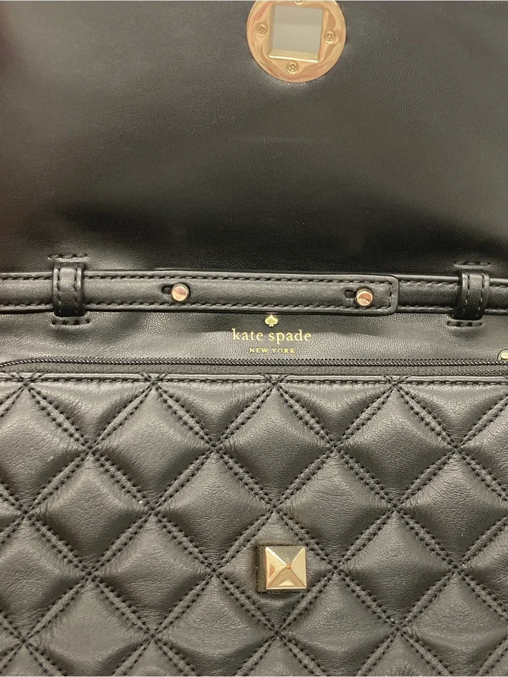 kate spade quilted black
